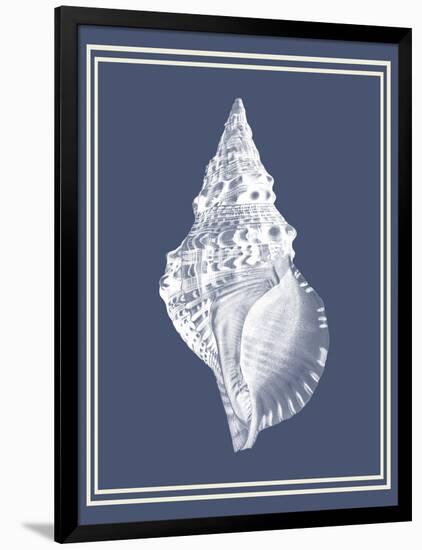 Mixed Nautical White on Indigo Blue c-Fab Funky-Framed Art Print