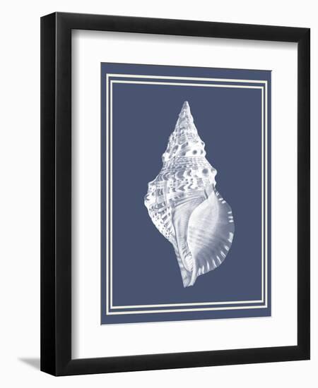 Mixed Nautical White on Indigo Blue c-Fab Funky-Framed Art Print