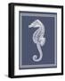 Mixed Nautical White on Indigo Blue d-Fab Funky-Framed Art Print