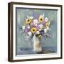 Mixed Pastel Bouquet I-Jade Reynolds-Framed Art Print