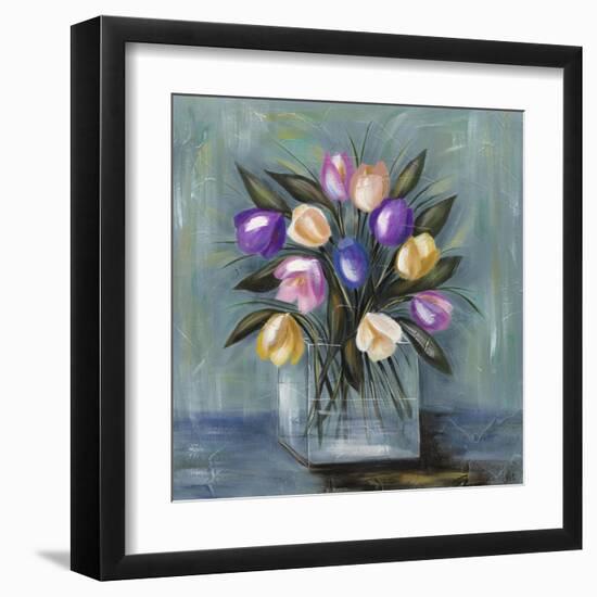 Mixed Pastel Bouquet II-Jade Reynolds-Framed Art Print