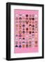 Mixed Pink - Animaru Cartoon Animal Print-Animaru-Framed Giclee Print