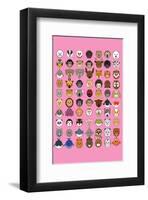 Mixed Pink - Animaru Cartoon Animal Print-Animaru-Framed Giclee Print