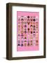 Mixed Pink - Animaru Cartoon Animal Print-Animaru-Framed Giclee Print