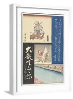 Mixed Print of Calligraphies and Paintings, Early 19th Century-Utagawa Hiroshige-Framed Giclee Print