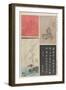 Mixed Print of Old, New Calligraphies and Paintings, December 1853-Utagawa Hiroshige-Framed Giclee Print