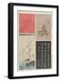 Mixed Print of Old, New Calligraphies and Paintings, December 1853-Utagawa Hiroshige-Framed Giclee Print