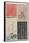 Mixed Print of Old, New Calligraphies and Paintings, December 1853-Utagawa Hiroshige-Framed Stretched Canvas