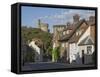 Mixed Red Brick Dwellings Approaching Arundel Castle, Arundel, West Sussex, England, UK, Europe-James Emmerson-Framed Stretched Canvas