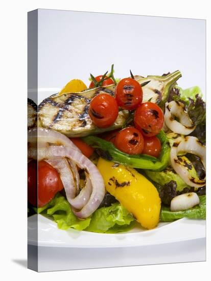 Mixed Salad with Grilled Vegetables-Giannis Agelou-Stretched Canvas