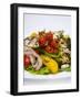 Mixed Salad with Grilled Vegetables-Giannis Agelou-Framed Photographic Print