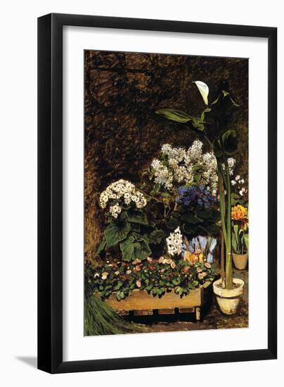 Mixed Spring Flowers-Pierre-Auguste Renoir-Framed Art Print