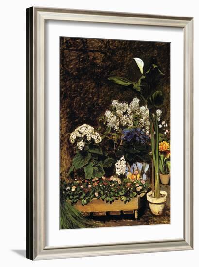 Mixed Spring Flowers-Pierre-Auguste Renoir-Framed Art Print