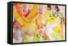 Mixed Technics, Expression Abstract Painting-dpaint-Framed Stretched Canvas