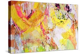 Mixed Technics, Expression Abstract Painting-dpaint-Stretched Canvas