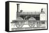 Mixed-Traffic Locomotive-null-Framed Stretched Canvas