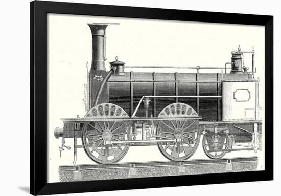 Mixed-Traffic Locomotive-null-Framed Giclee Print