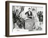 Mixing Wine and Water to Symbolise Union at a Masonic Wedding in France, C.1900-null-Framed Giclee Print