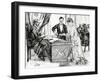 Mixing Wine and Water to Symbolise Union at a Masonic Wedding in France, C.1900-null-Framed Giclee Print