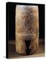 Mixtec Civilization, Mexico, Wooden Drum with Figure of Eagle, from Malinalco-null-Stretched Canvas