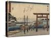 Miya, 1837-1844-Utagawa Hiroshige-Stretched Canvas