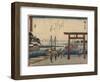 Miya, 1837-1844-Utagawa Hiroshige-Framed Giclee Print