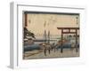 Miya, 1837-1844-Utagawa Hiroshige-Framed Giclee Print