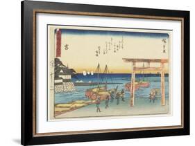 Miya, 1837-1844-Utagawa Hiroshige-Framed Giclee Print