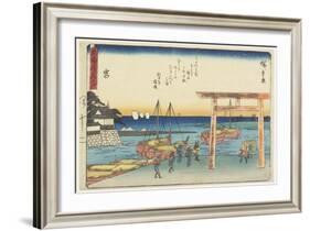 Miya, 1837-1844-Utagawa Hiroshige-Framed Giclee Print