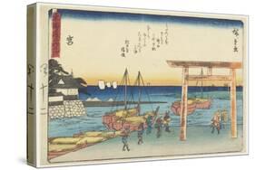 Miya, 1837-1844-Utagawa Hiroshige-Stretched Canvas