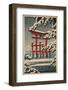 Miyajima in Snow (Yuki no Miyajima), 1929-Kawase Hasui-Framed Art Print