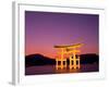 Miyajima Island, Itsukushima Shrine, Torii Gate, Night View, Honshu, Japan-Steve Vidler-Framed Photographic Print