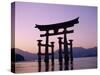 Miyajima Island / ItsUKushima Shrine / Torii Gate / Sunset, Honshu, Japan-Steve Vidler-Stretched Canvas