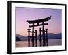 Miyajima Island / ItsUKushima Shrine / Torii Gate / Sunset, Honshu, Japan-Steve Vidler-Framed Photographic Print