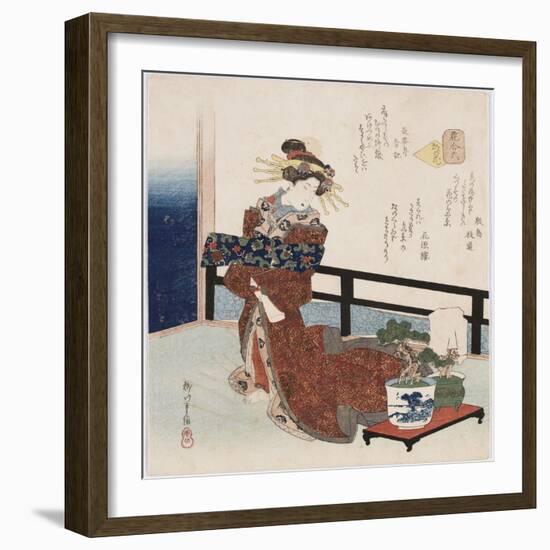 Miyako No Hana 'Flower of the Capital'-Yanagawa Shigenobu II-Framed Giclee Print