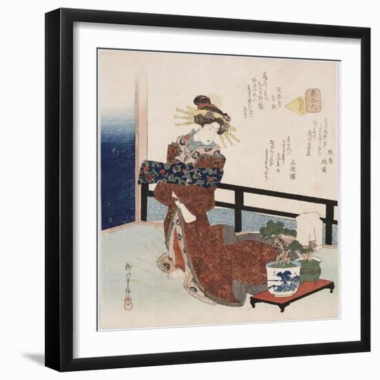 Miyako No Hana 'Flower of the Capital'-Yanagawa Shigenobu II-Framed Giclee Print