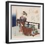 Miyako No Hana 'Flower of the Capital'-Yanagawa Shigenobu II-Framed Giclee Print