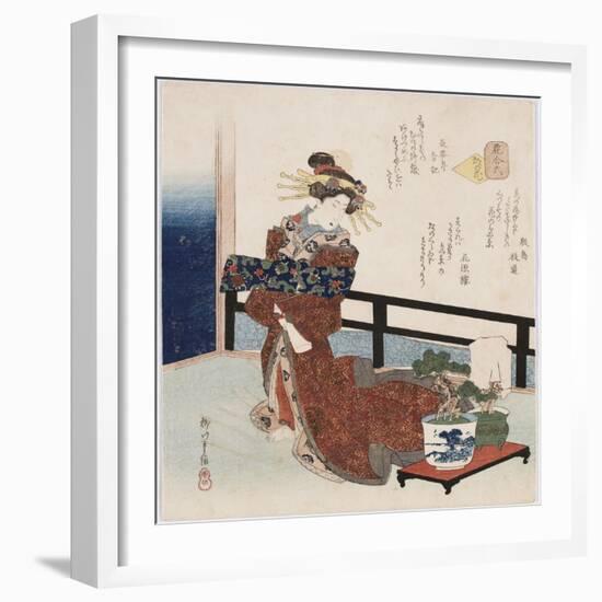 Miyako No Hana 'Flower of the Capital'-Yanagawa Shigenobu II-Framed Giclee Print