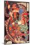 Miyamoto Musashi Killing a Giant Nue-Kuniyoshi Utagawa-Mounted Premium Giclee Print