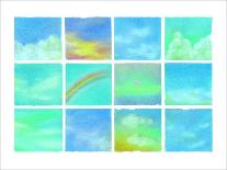 Sky, the Earth and Sunflower Field-Miyuki Hasekura-Giclee Print