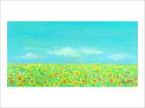 Sky, the Earth and Sunflower Field-Miyuki Hasekura-Giclee Print