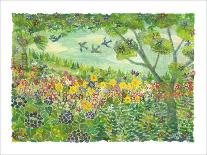 Sky, the Earth and Sunflower Field-Miyuki Hasekura-Giclee Print