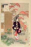 The Entrance to the Tea Rooms, C1886-1908-Mizuno Toshikata-Framed Giclee Print