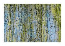 Weathered Trees in Blue 1-Mj Lew-Giclee Print