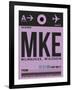 MKE Milwaukee Luggage Tag I-NaxArt-Framed Art Print