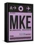 MKE Milwaukee Luggage Tag I-NaxArt-Framed Stretched Canvas