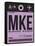 MKE Milwaukee Luggage Tag I-NaxArt-Framed Stretched Canvas