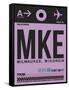 MKE Milwaukee Luggage Tag I-NaxArt-Framed Stretched Canvas