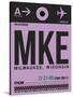 MKE Milwaukee Luggage Tag I-NaxArt-Stretched Canvas