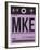 MKE Milwaukee Luggage Tag I-NaxArt-Framed Art Print